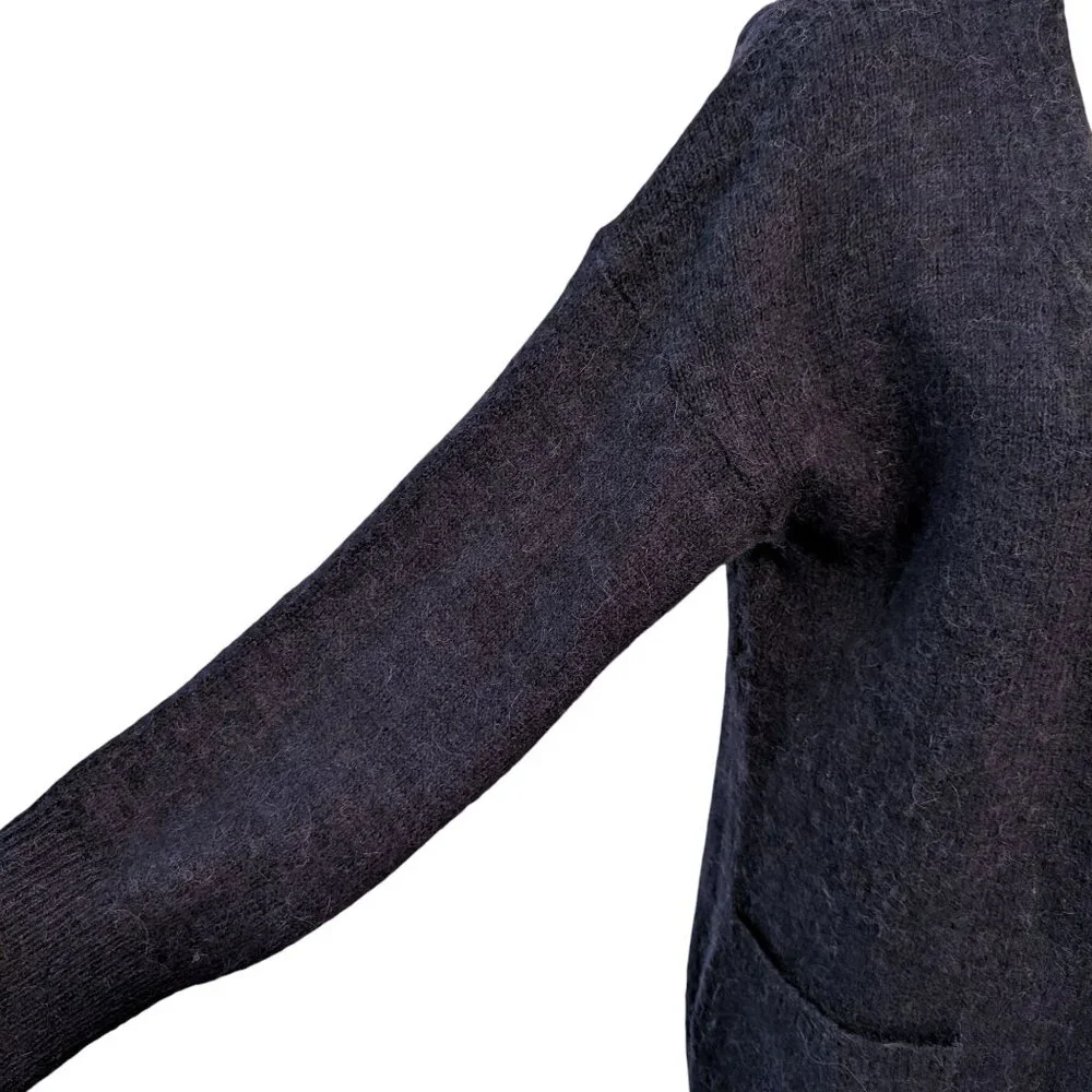 Massimo Dutti Womens Size S Blue Alpaca Wool Cashmere Blend Oversized Cardigan - Picture 6 of 12